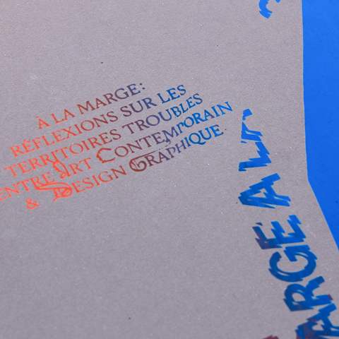 À la marge – projet graphique, Emma Kildea graphiste